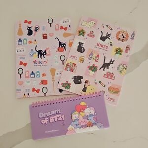 Lot Of Stationary Books Kiki's Delivery Service BT21 Planner